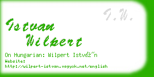 istvan wilpert business card